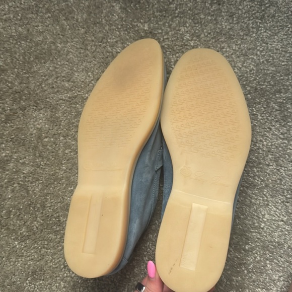 Loro Piana Style Blue Loafers Suede Slip-Ons - Picture 5 of 6